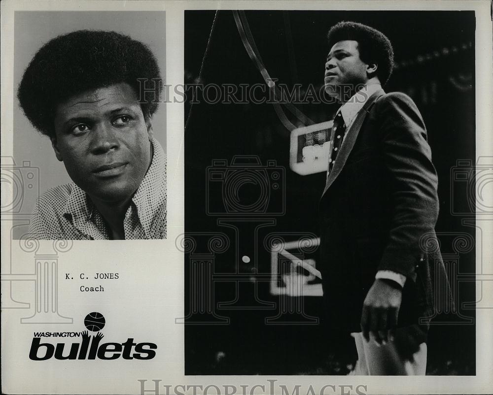 Press Photo Washington Bullets Coach K C Jones - RSL75775 - Historic Images