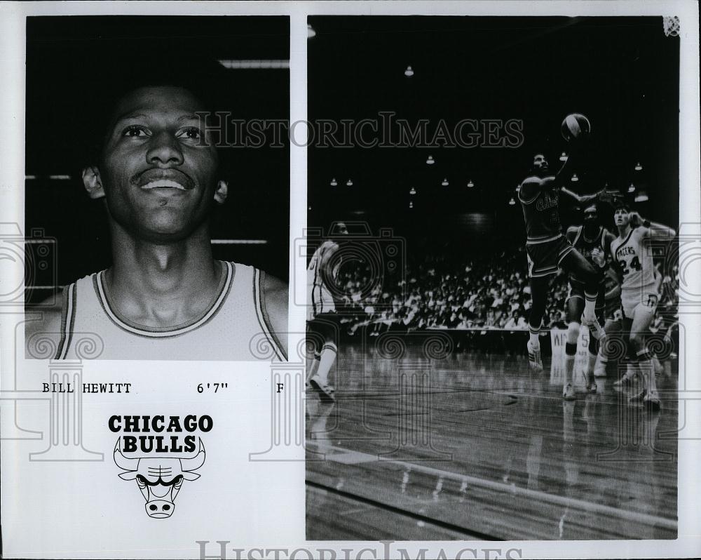 Press Photo Bill Hewitt Forward Chicago Bulls Basketball Player NBA Team - Historic Images