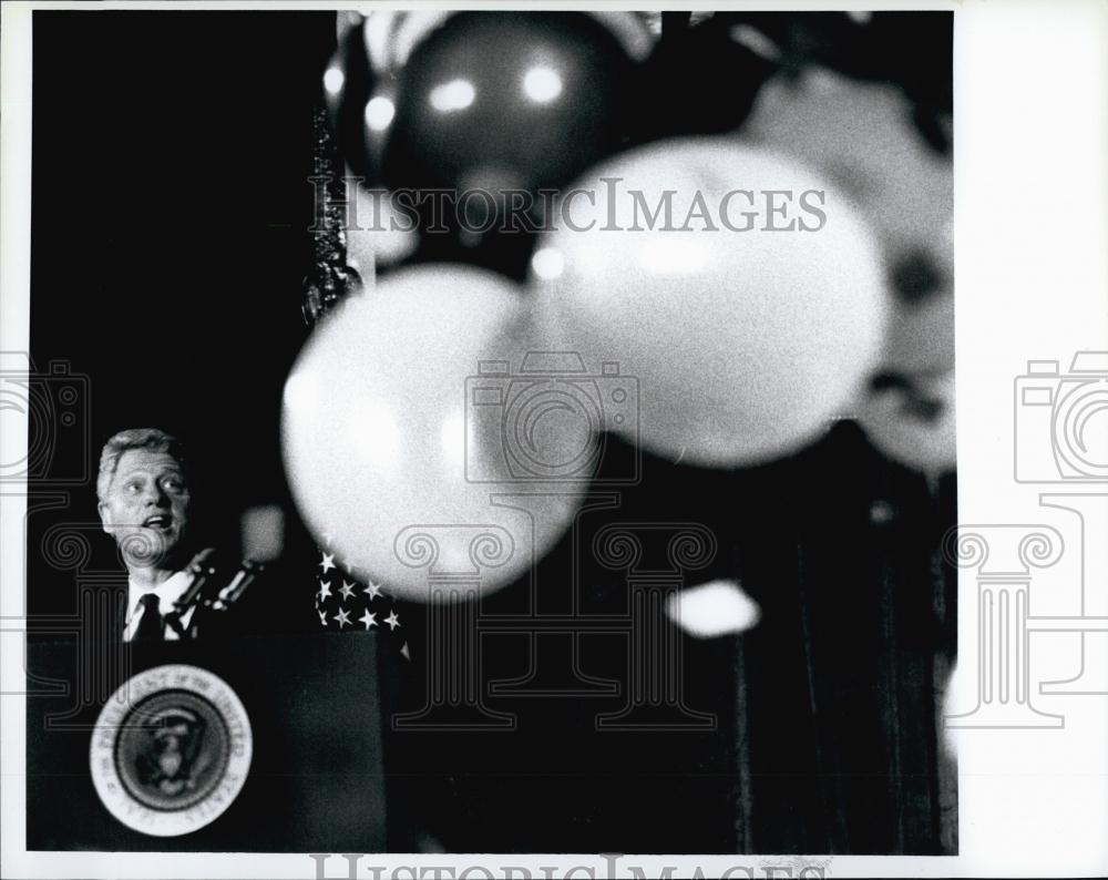 1995 Press Photo US President Bill Clinton, Democratic National Convention - Historic Images