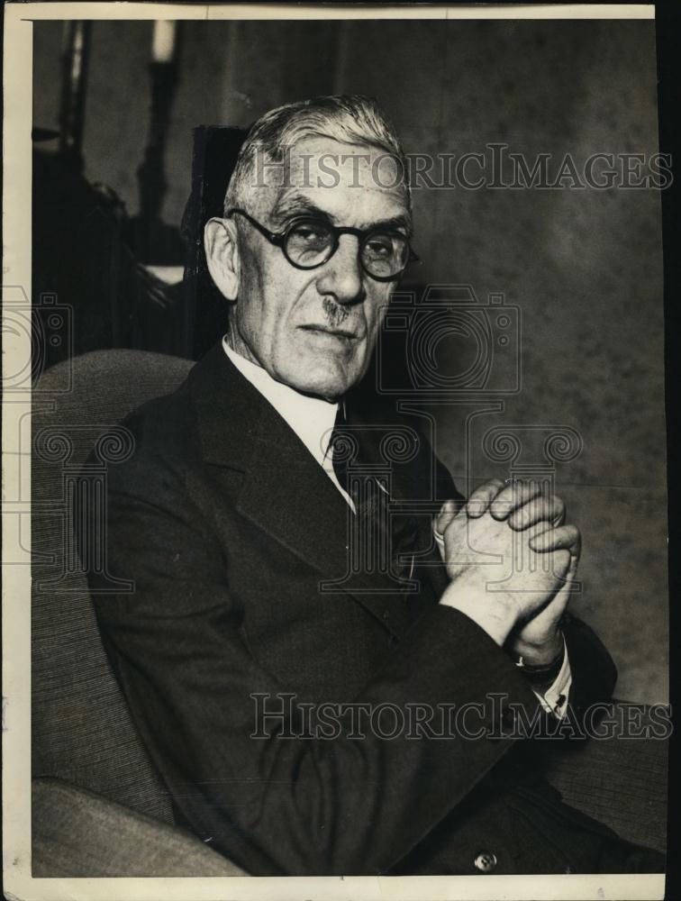 1935 Press Photo Author of the Old Age Pension Plan Dr Francis E Townsend - Historic Images