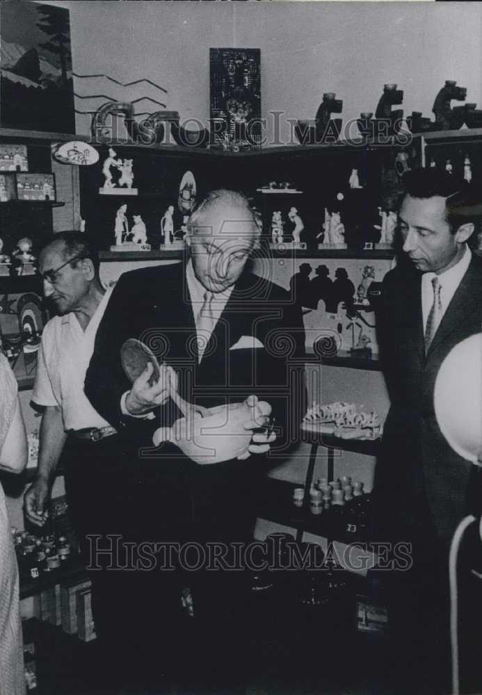 Press Photo Walter Scheel of Germany in Moscow - Historic Images