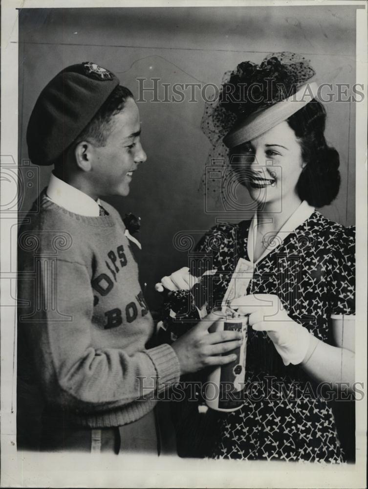 1939 Press Photo Dancer Mildred Law and Bernard Epstein - RSL48249 - Historic Images