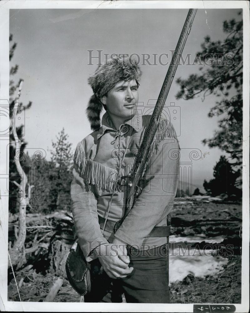 Press Photo Fess Parker as Davy Crockett - RSL57317 - Historic Images