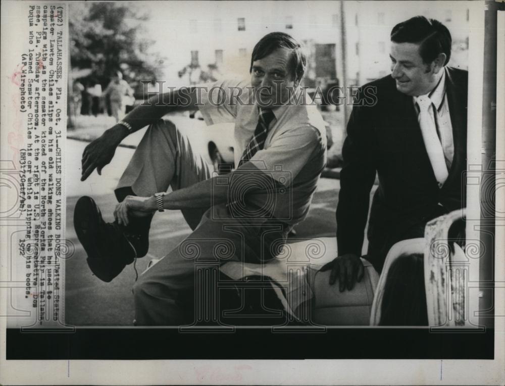 1972 Press Photo Senator Lawton Chiles &amp; Rep Don Fuqua - RSL72019 - Historic Images