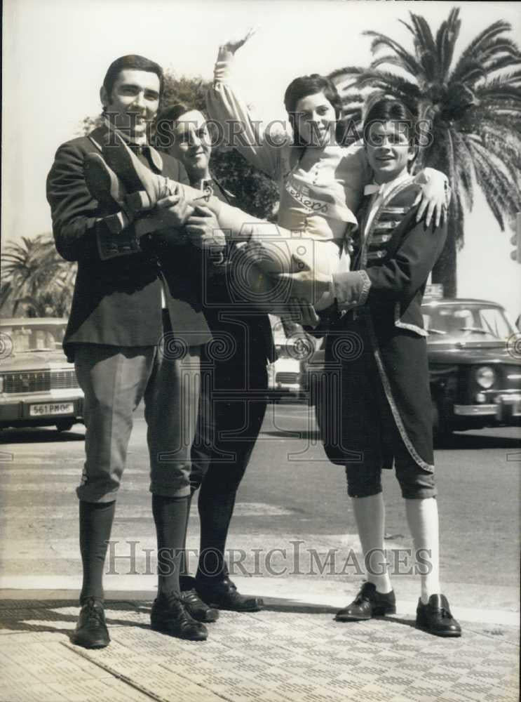1971 Press Photo Claudine Moschini is named "Hotellerie" for Cote D'Azur - Historic Images