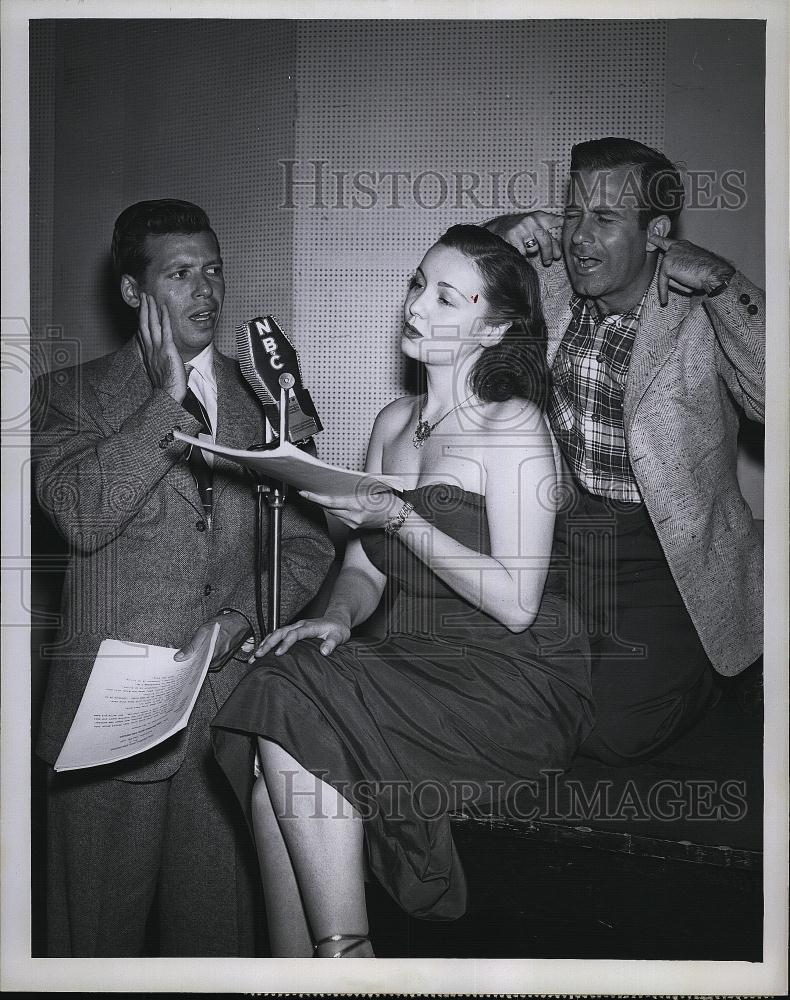 1950 Press Photo Billy Idelson Jane Webb Eddie Firestone The Truitis - RSL50935 - Historic Images