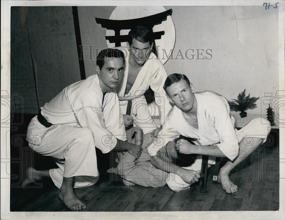 1967 Press Photo Karate Instructors Peter Ballaglioli,Tom Feehan &amp; WIlliam King - Historic Images