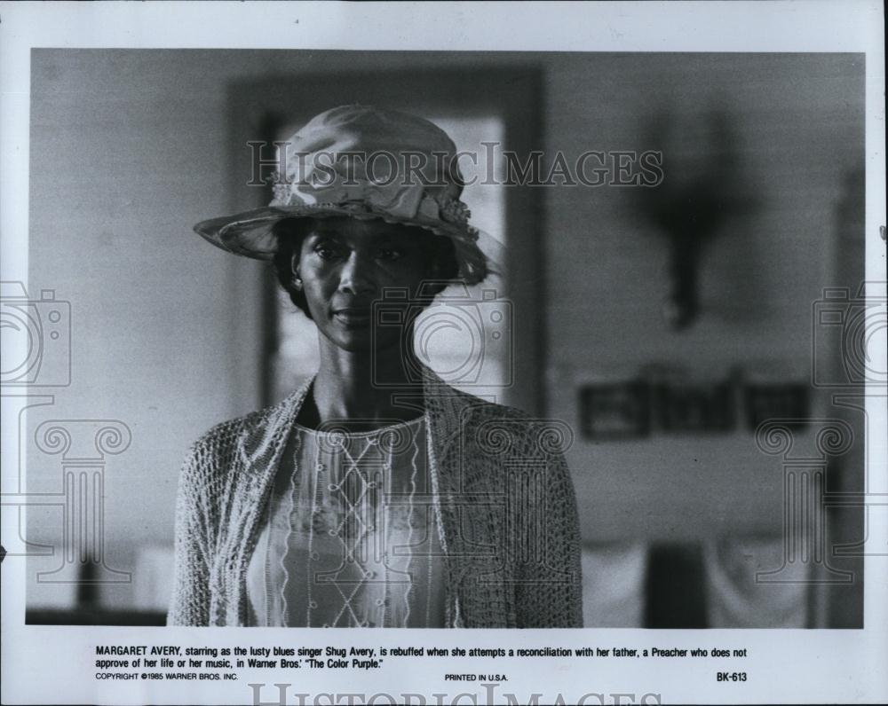 1985 Press Photo Actress Margaret Avery as Shug Avery in "The Color Purple" - Historic Images