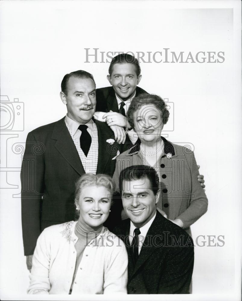 1958 Press Photo G Gordon, J Desmond, A Johnson "The New Sally Show" - Historic Images