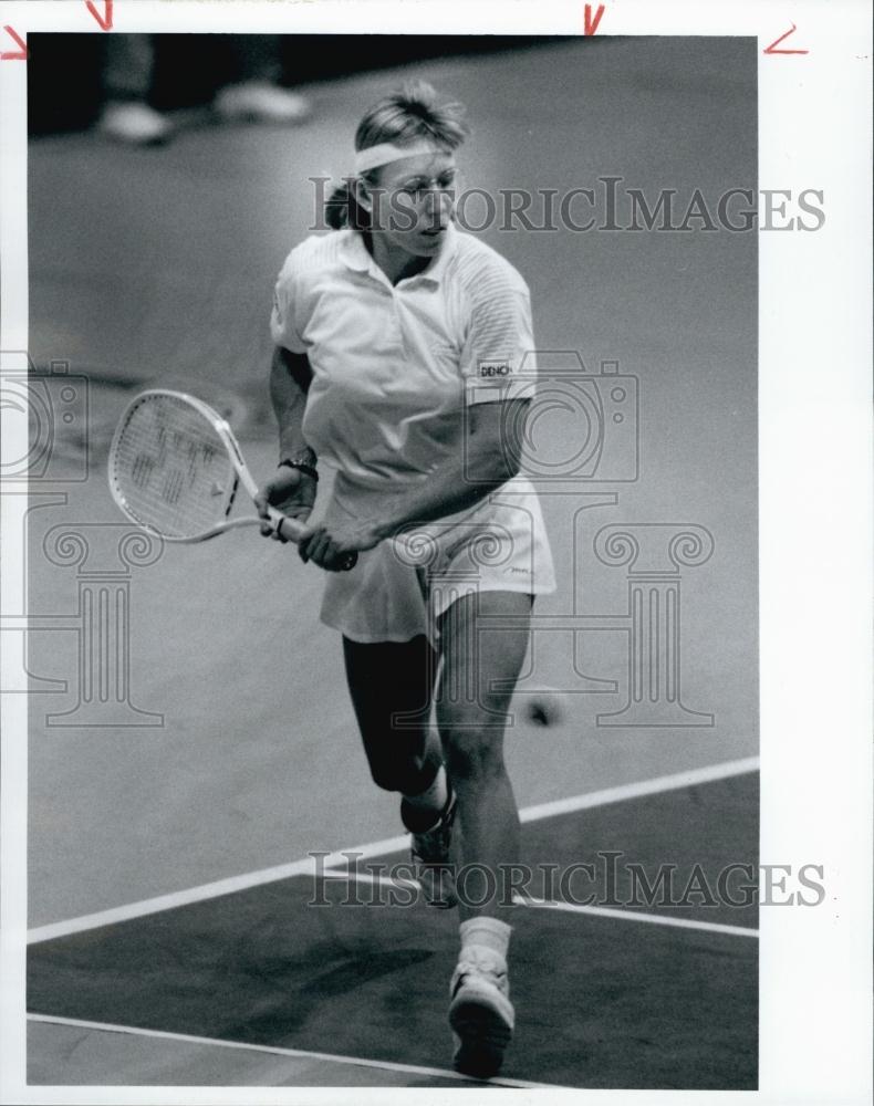 1992 Press Photo Martina Navratilova beats Lori McNeil Tennis - RSL55507 - Historic Images