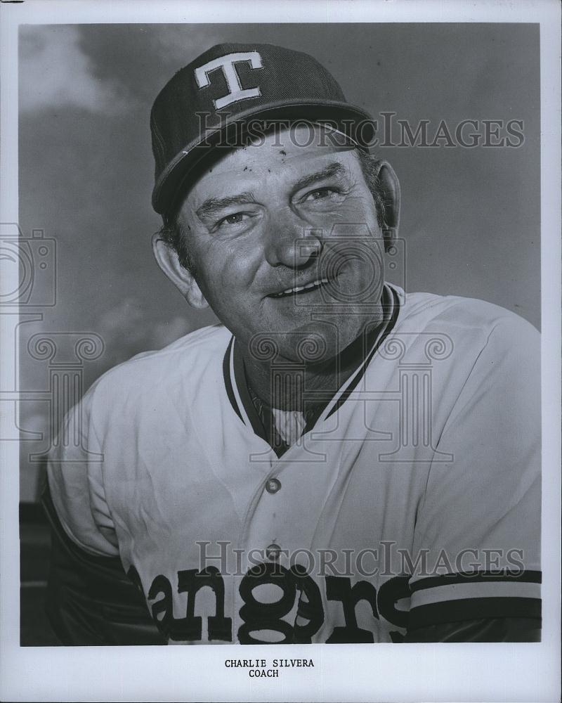 1975 Press Photo Charlie Silvera Coach of Texas Rangers baseball - RSL75753 - Historic Images