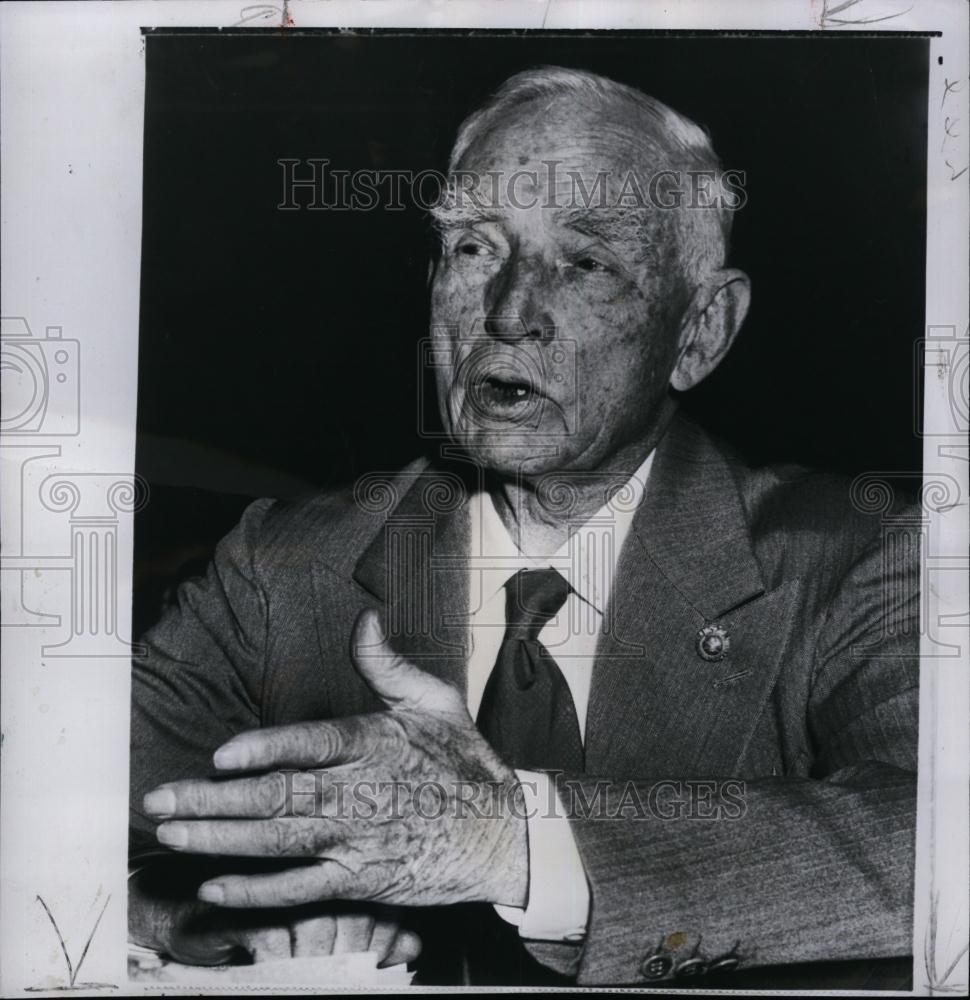 1951 Press Photo Clark,former baseball player and owner of Washington Senators - Historic Images