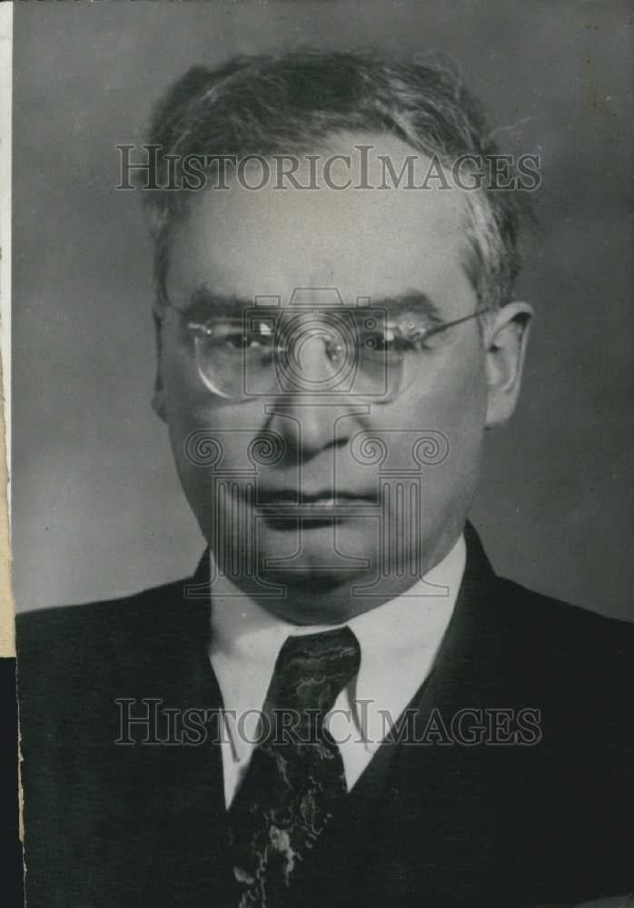 1957 Press Photo Leonide Sedov, Soviet scientist for satellite construction - Historic Images