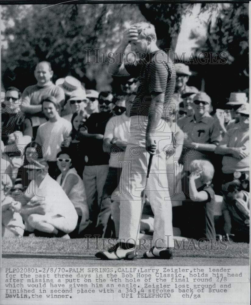 1970 Press Photo Larry Zeigler leader Bob Hope Classic Golf - RSL55493 - Historic Images