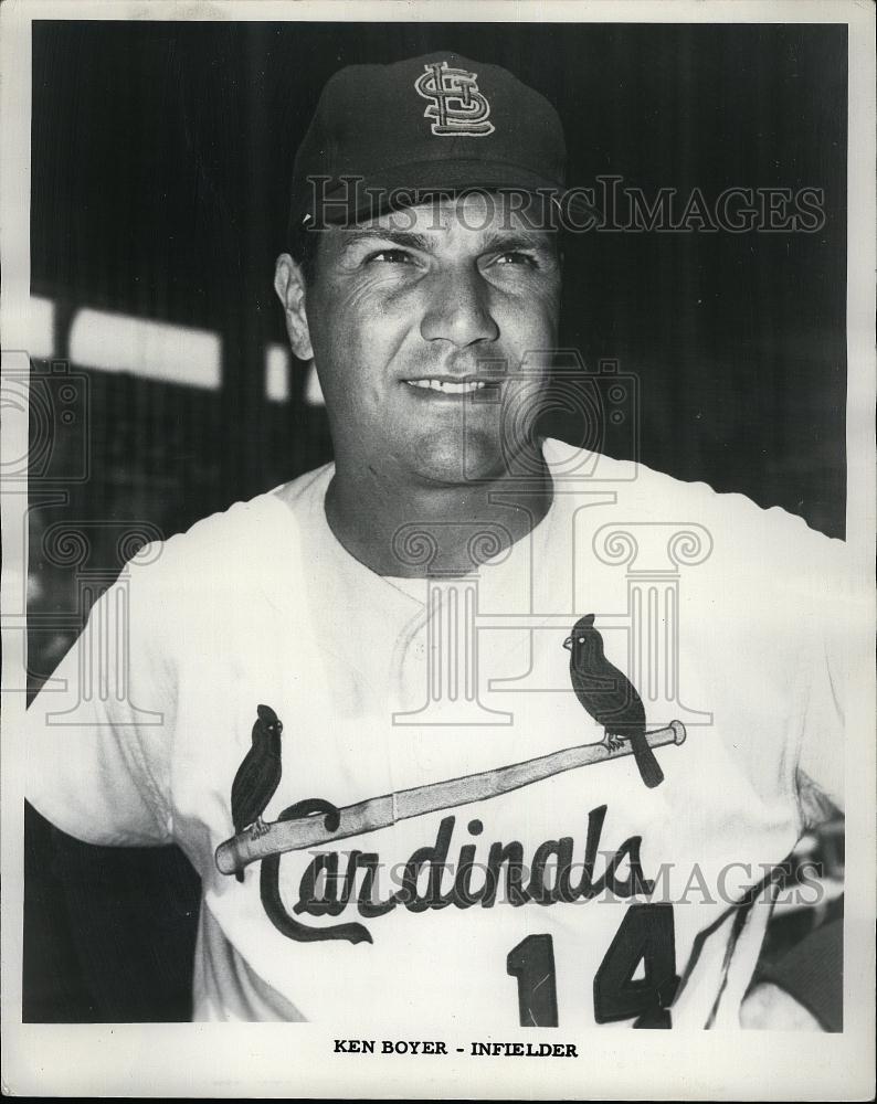 1965 Press Photo Ken Boyer Infielder St Louis Cardinals MLB Baseball Player - Historic Images