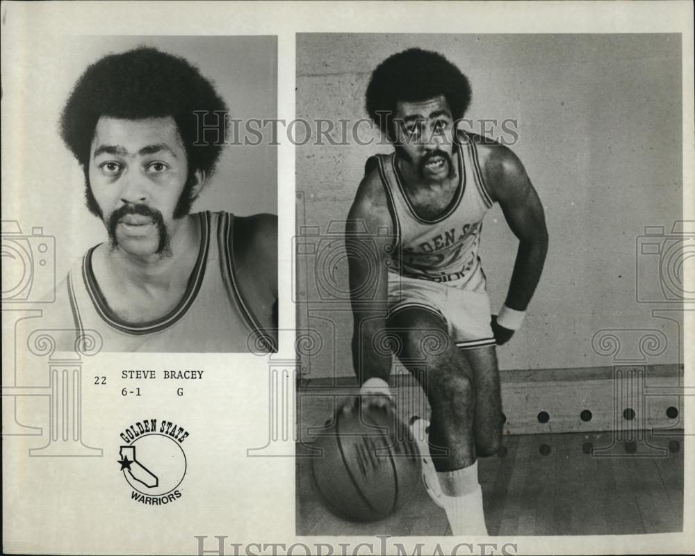 Press Photo Basketball Golden State Warriors Steve Bracey - RSL76707 - Historic Images