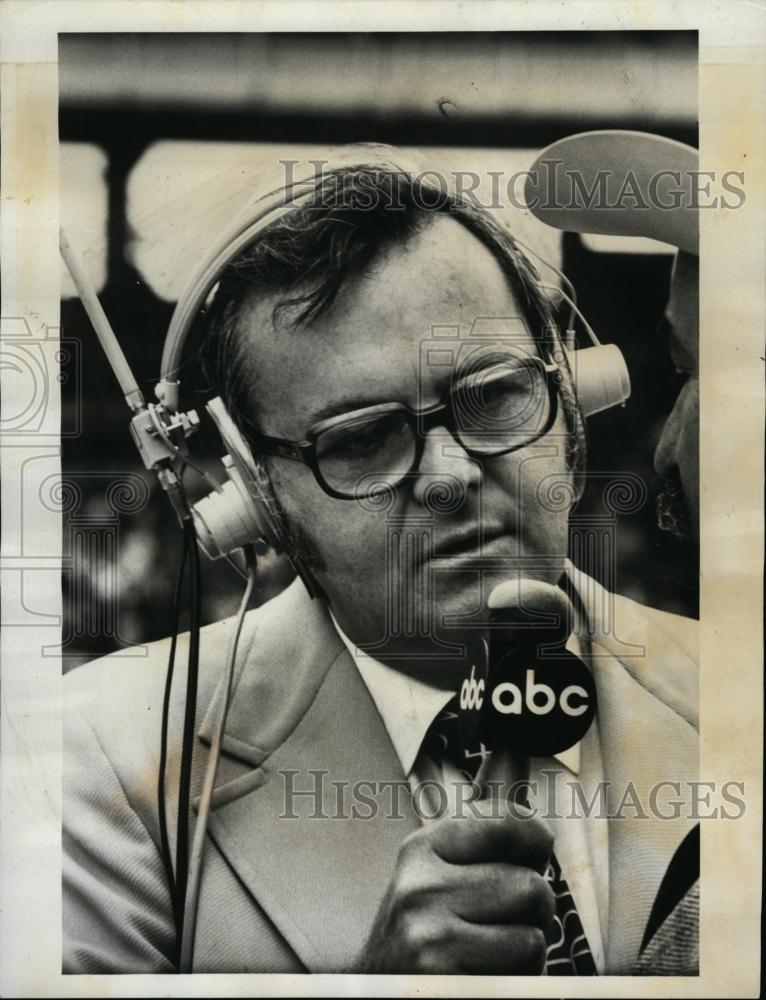 1977 Press Photo Chris Economaki, American Motorsports Commentator - RSL73369 - Historic Images