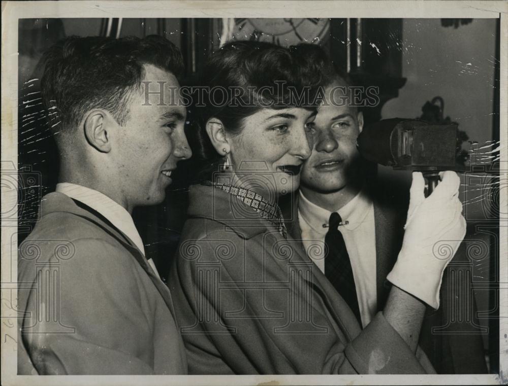 1951 Press Photo Bernard Coyne, Kathleen Mullan,Frank Stafford - RSL07909 - Historic Images