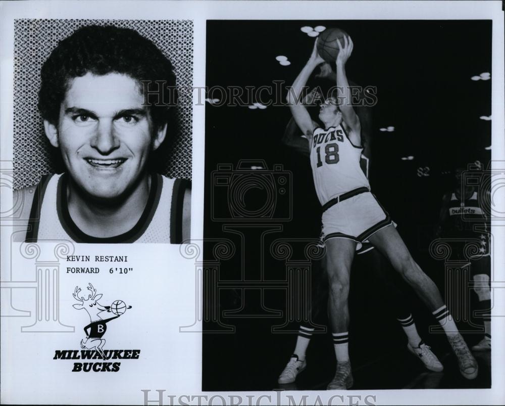 Press Photo Milwaukee Bucks Kevin Restani, Forward - RSL73855 - Historic Images