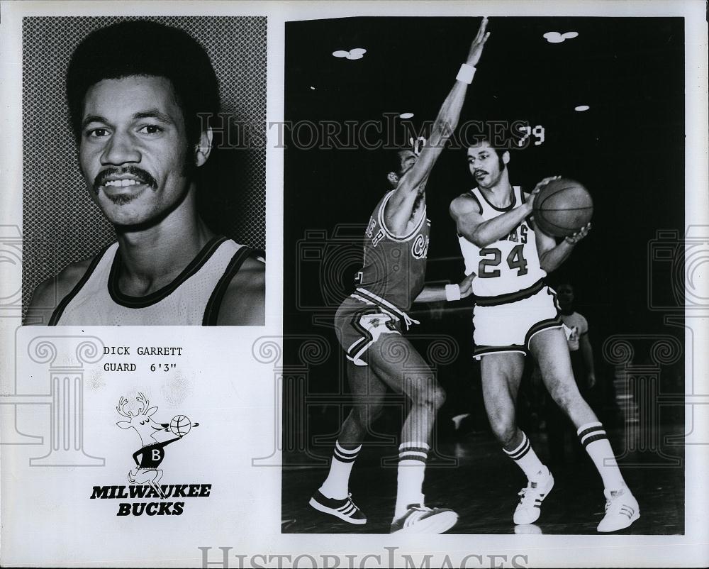 Press Photo Milwaukee Bucks guard, Dick Garrett - RSL75041 - Historic Images