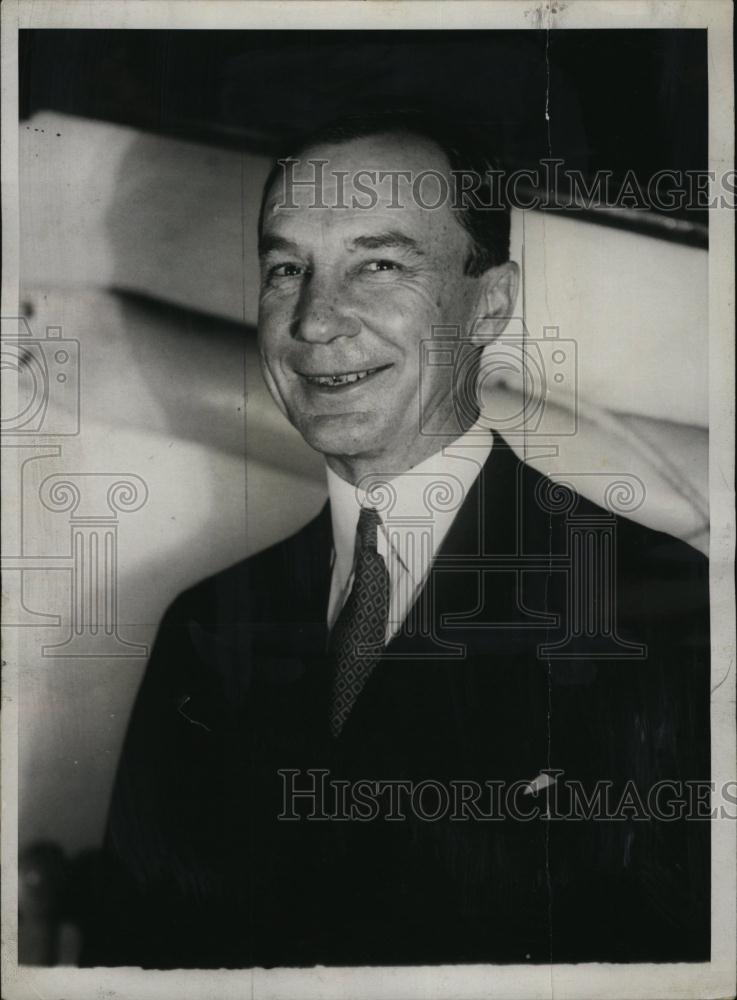1929 Press Photo Owen D Young Appointed By Hugh Reparations For Bank Statues - Historic Images