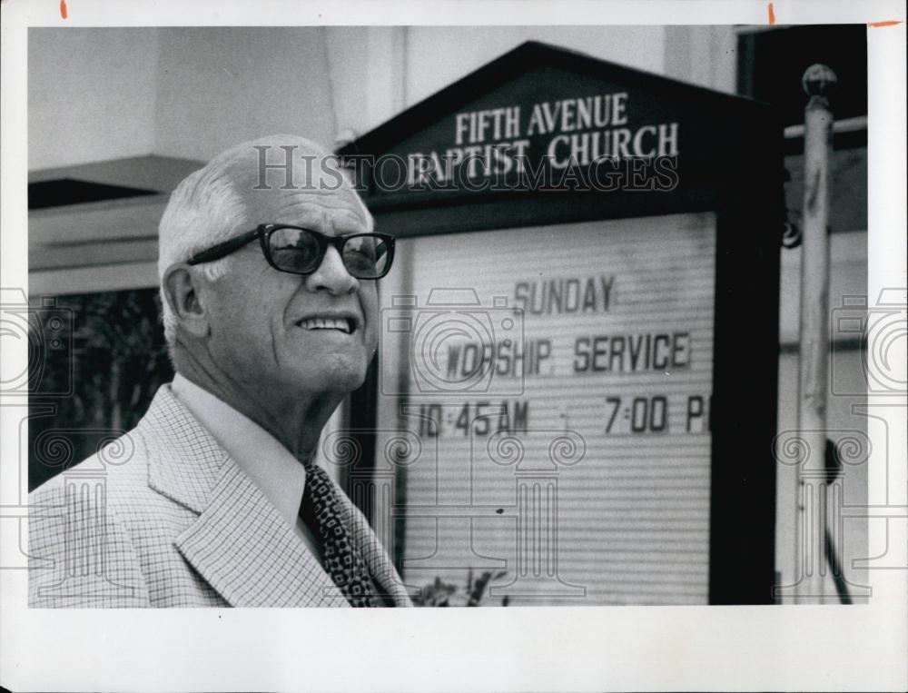 1975 Press Photo Fifth Avenue Baptist Church, St Petersburg, FL - RSL68635 - Historic Images