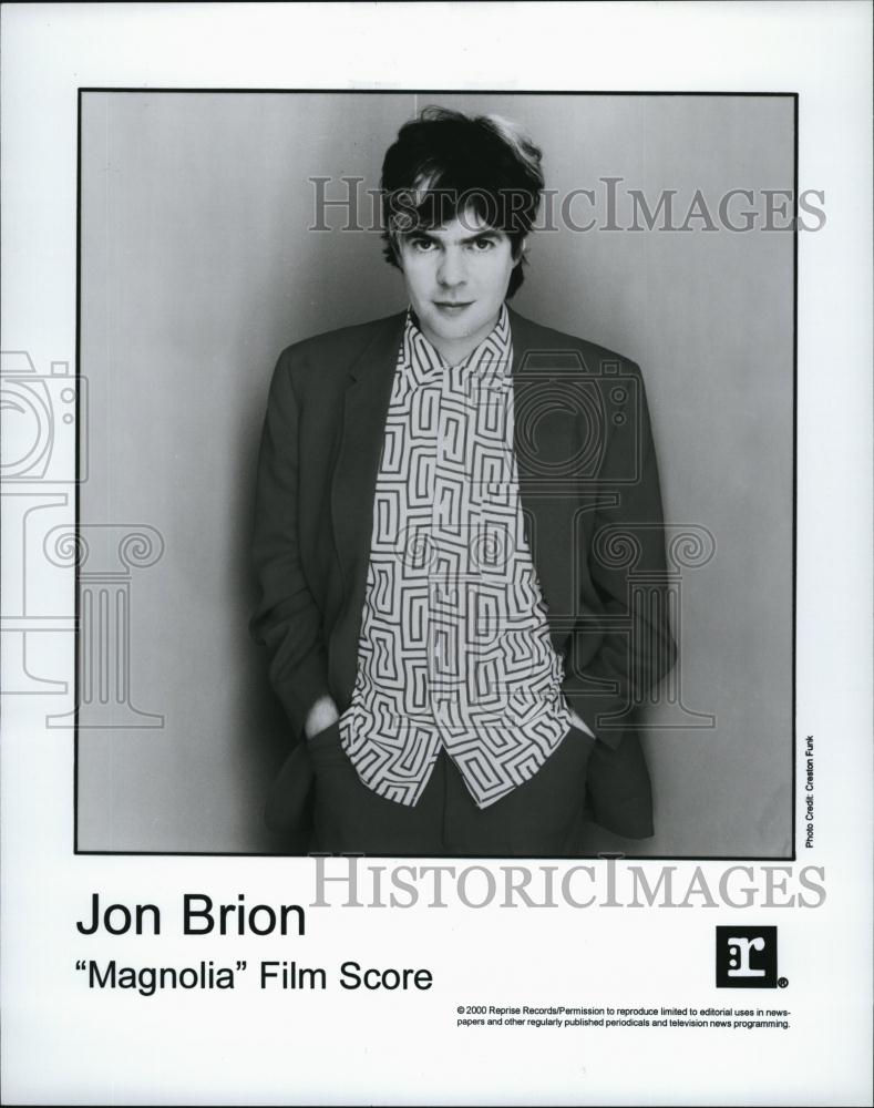 2000 Press Photo Jon Brion, American Rock Singer Songwriter, Record Producer - Historic Images