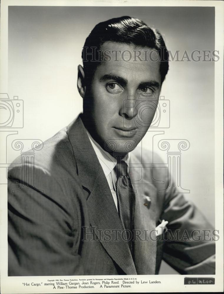 1946 Press Photo Actor Philip Reed Starring In Film &quot;Hot Cargo&quot; - RSL04391 - Historic Images