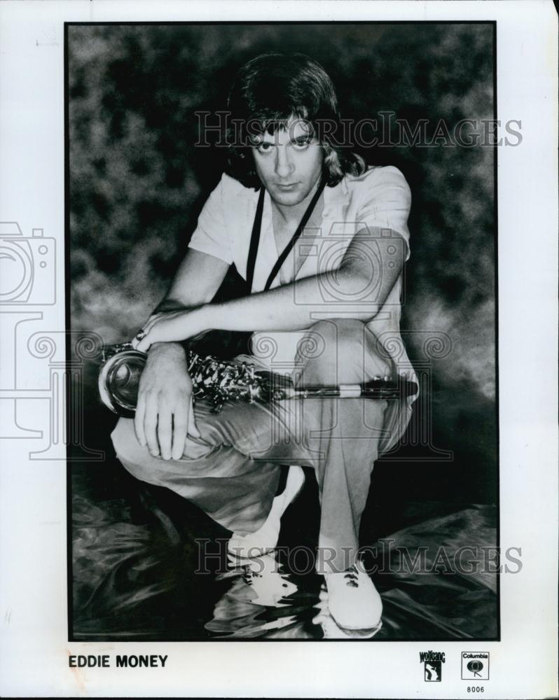 1987 Press Photo Eddie Money appearing on the Bayfront Center in St Petersburg - Historic Images