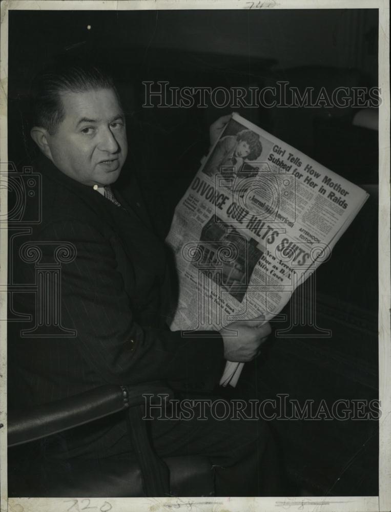 1949 Press Photo Private Detective Max Zuckerman Divorce Mill - RSL41101 - Historic Images