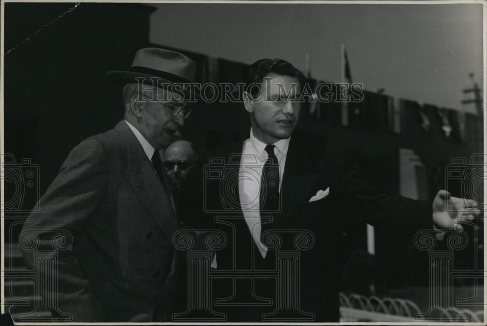1945 Press Photo George Messersmith US Amb to Mexico & Nelson Rockerfeller - Historic Images