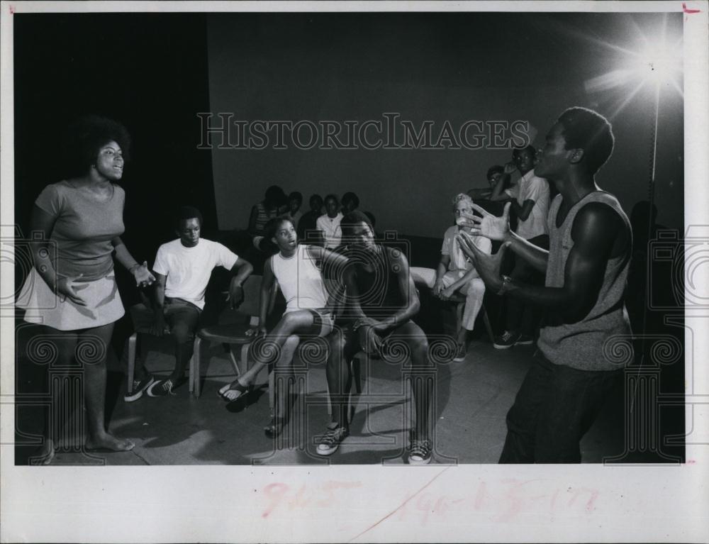 1971 Press Photo Members of Upward Bound Program at Florida Presbyterian College - Historic Images