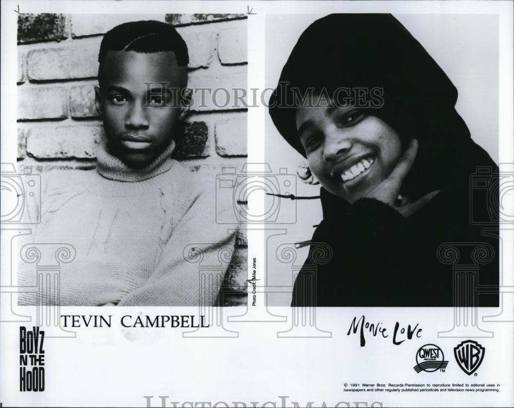 1996 Press Photo Musicians Tevin Campbell &amp; Monie Love - RSL95649 - Historic Images