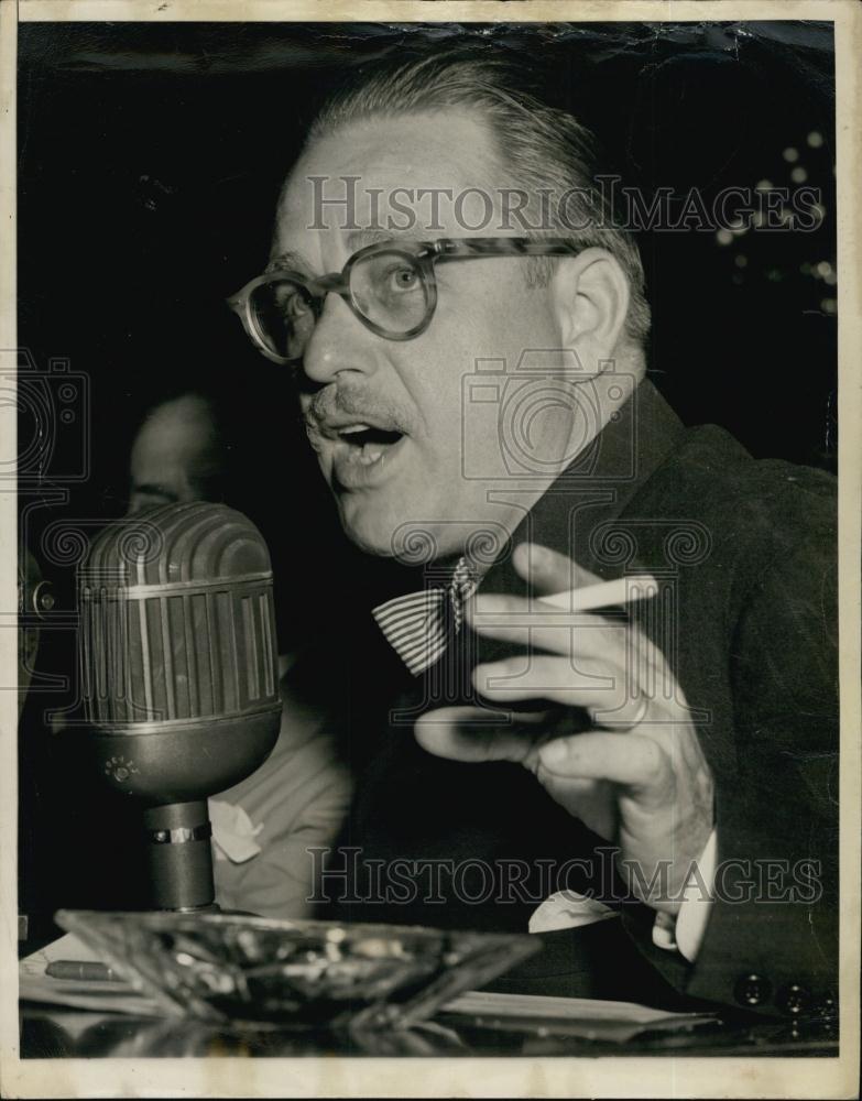 1947 Press Photo Elliot Roosevelt, Son Of Late President Testifies Before Senate - Historic Images