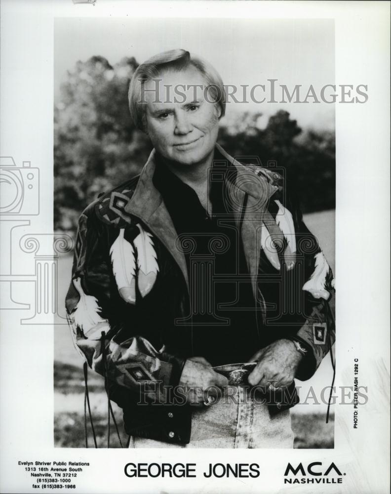 1992 Press Photo George Jones Musician singer entertainer - RSL83135 - Historic Images