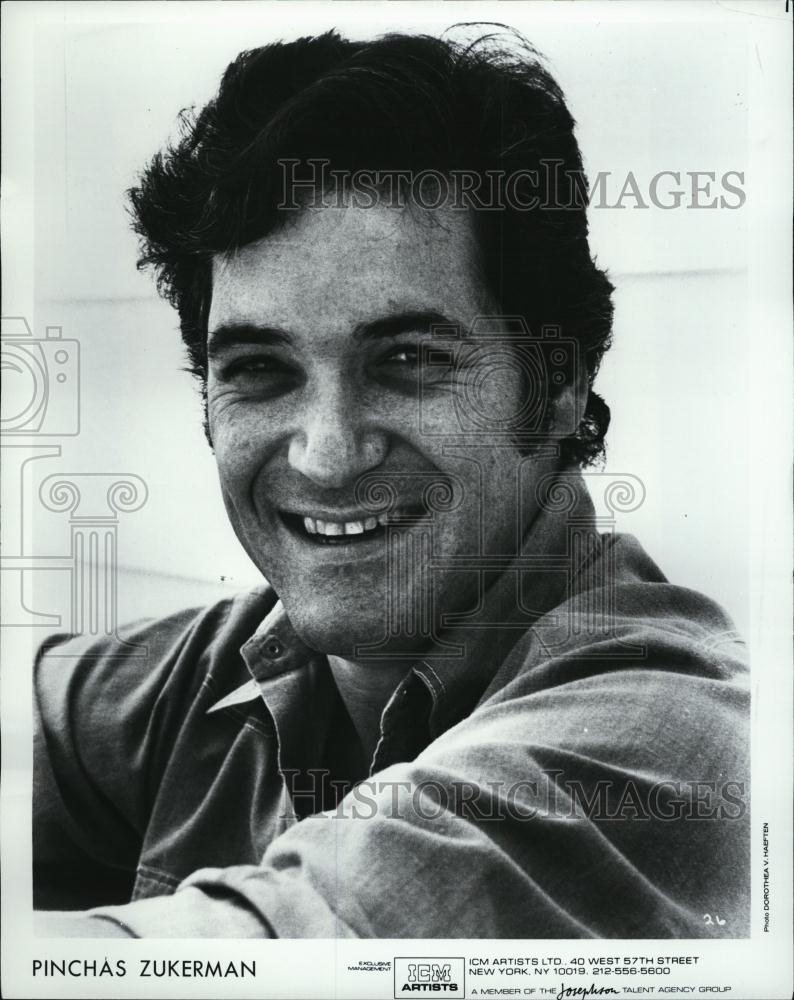 Press Photo Pinchas Zukerman Virtuoso Violinist Boston Recital Wang Celebrity - Historic Images