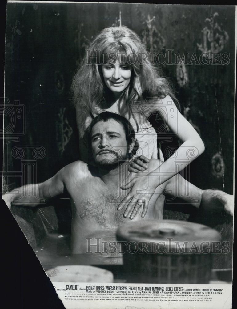 1967 Press Photo Actress Vanessa Redgrave &amp; Richard Harris In &quot;Camelot&quot; - Historic Images