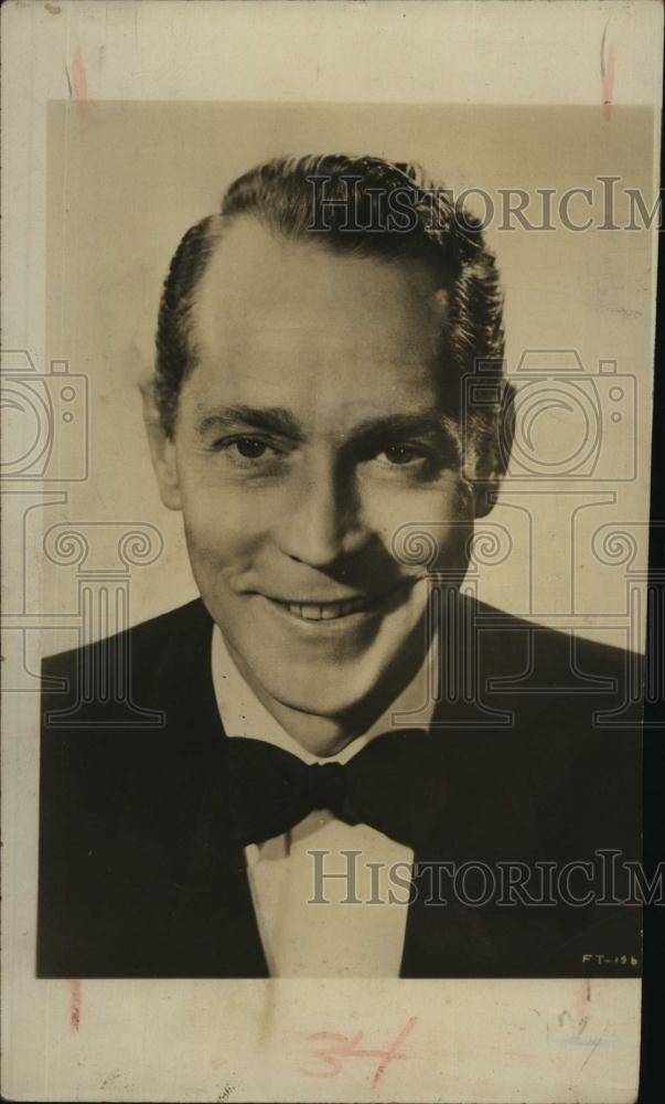 Press Photo Stage actor Franchot Tone died of lung cancer at the age of 40 - Historic Images