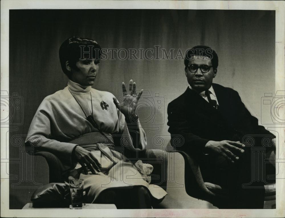 1968 Press Photo Lena Horne Dr Alvin Poussant Time For Americans - RSL97181 - Historic Images