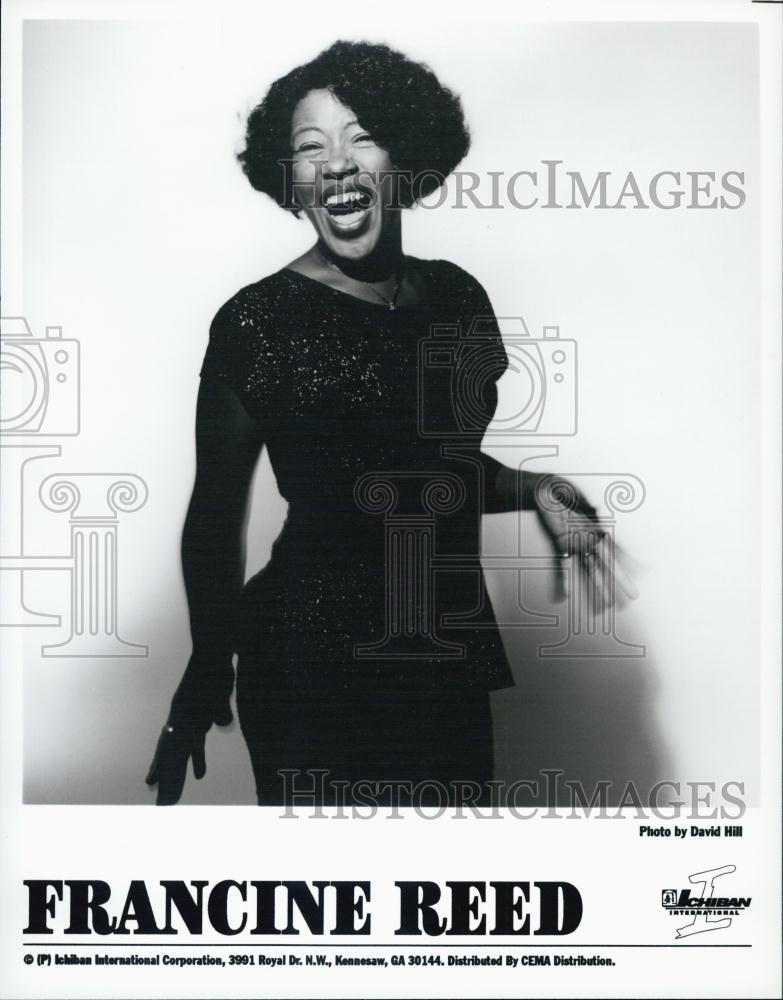 Press Photo American Blues Singer Francine Reed - RSL02403 - Historic Images