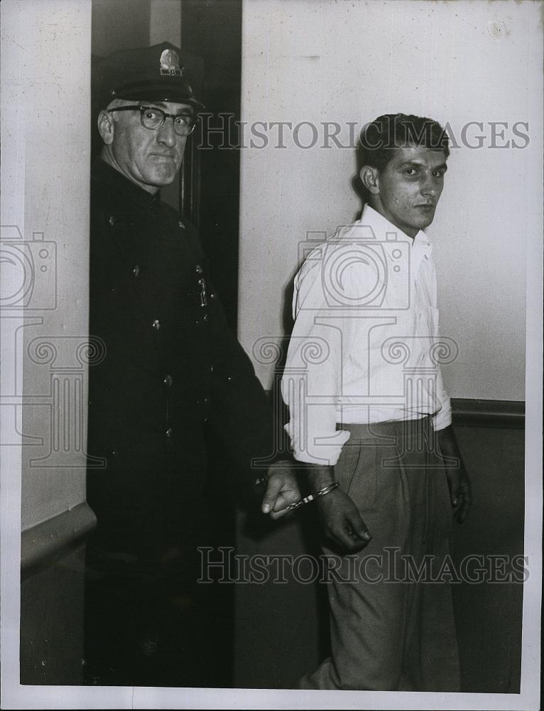 1954 Press Photo Melvin A Mahoney, Officer Ricco Rossi - RSL82299 - Historic Images