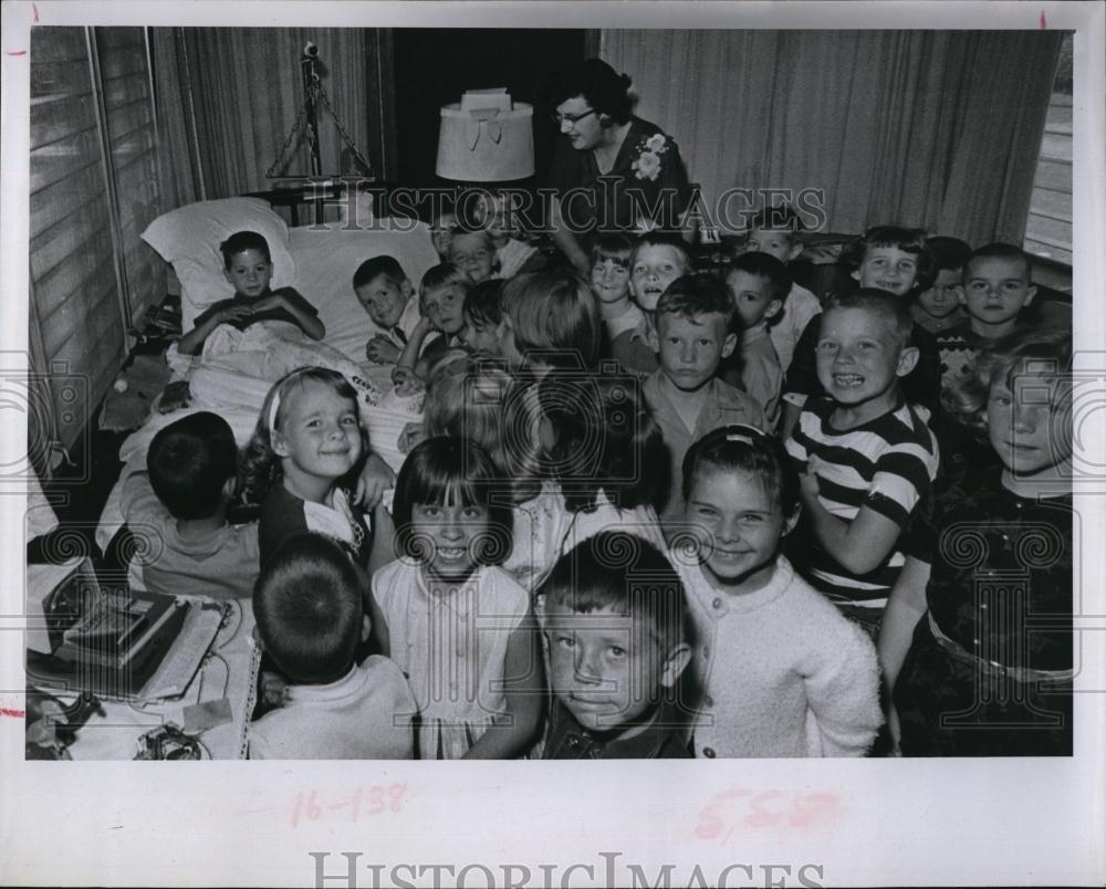 1966 Press Photo Danny Padley First grader 54th Avenue Elementary School - Historic Images