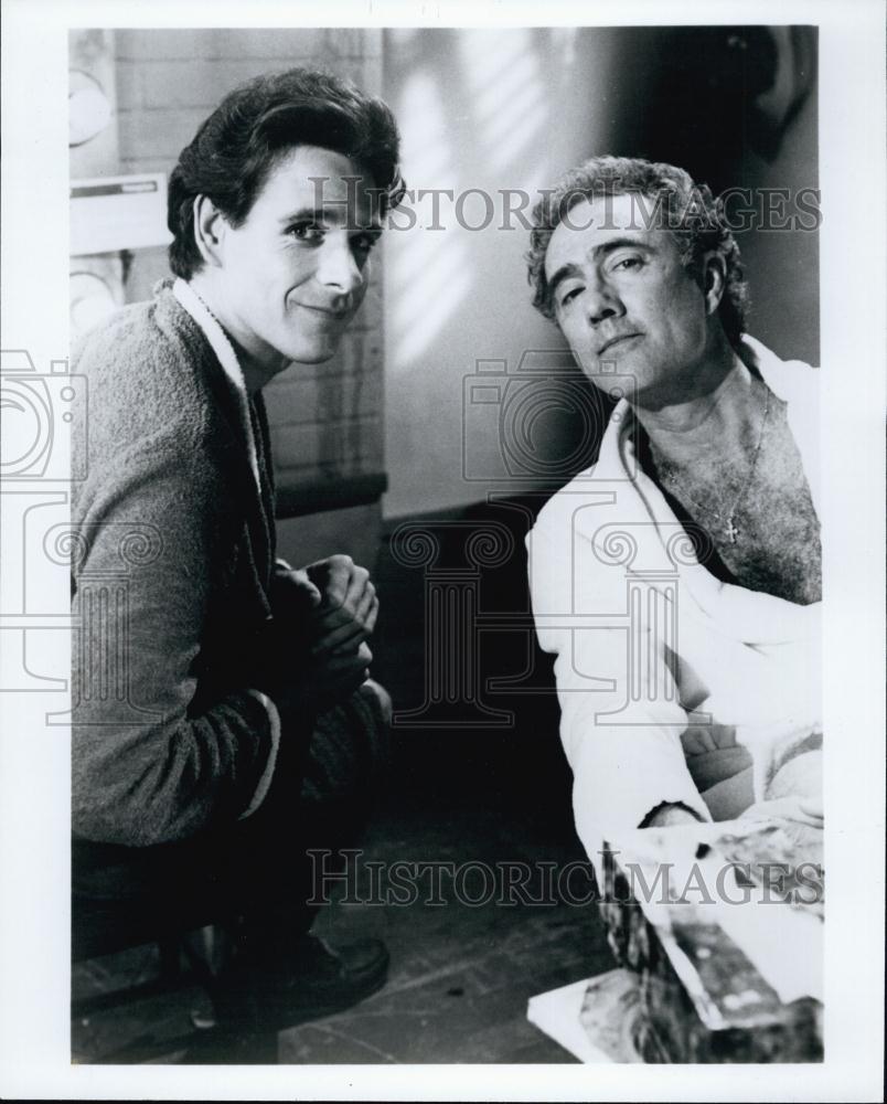 1979 Press Photo Peter Evans and Ellis Rabb stars in the play &quot;Old School&quot; - Historic Images