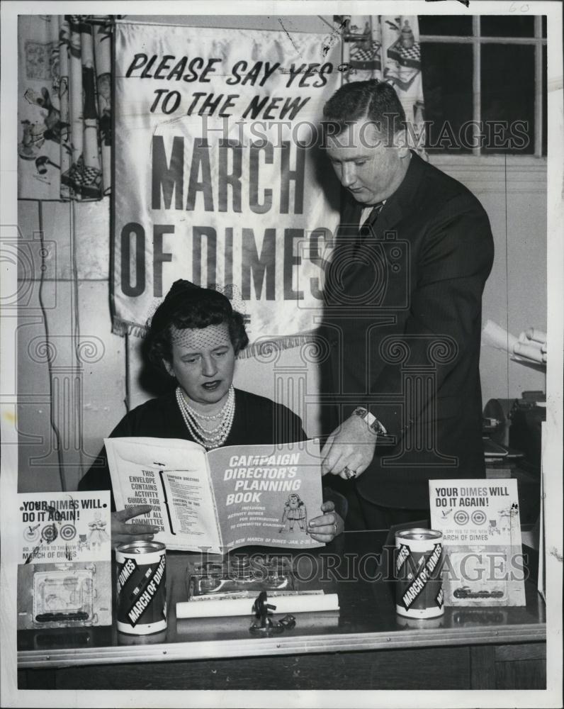 1962 Press Photo Mrs Edward F Carney Appointed Chairman Of Women&#39;s March - Historic Images