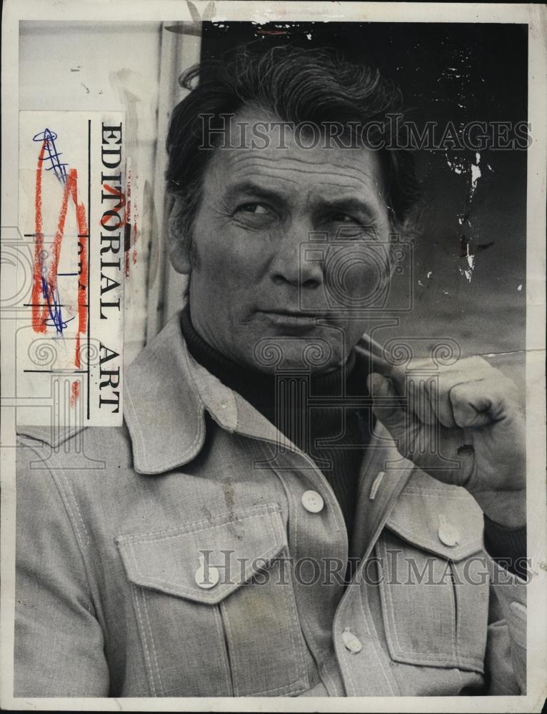 1975 Press Photo Actor Jack Palance in "Bronk" - RSL46327 - Historic Images