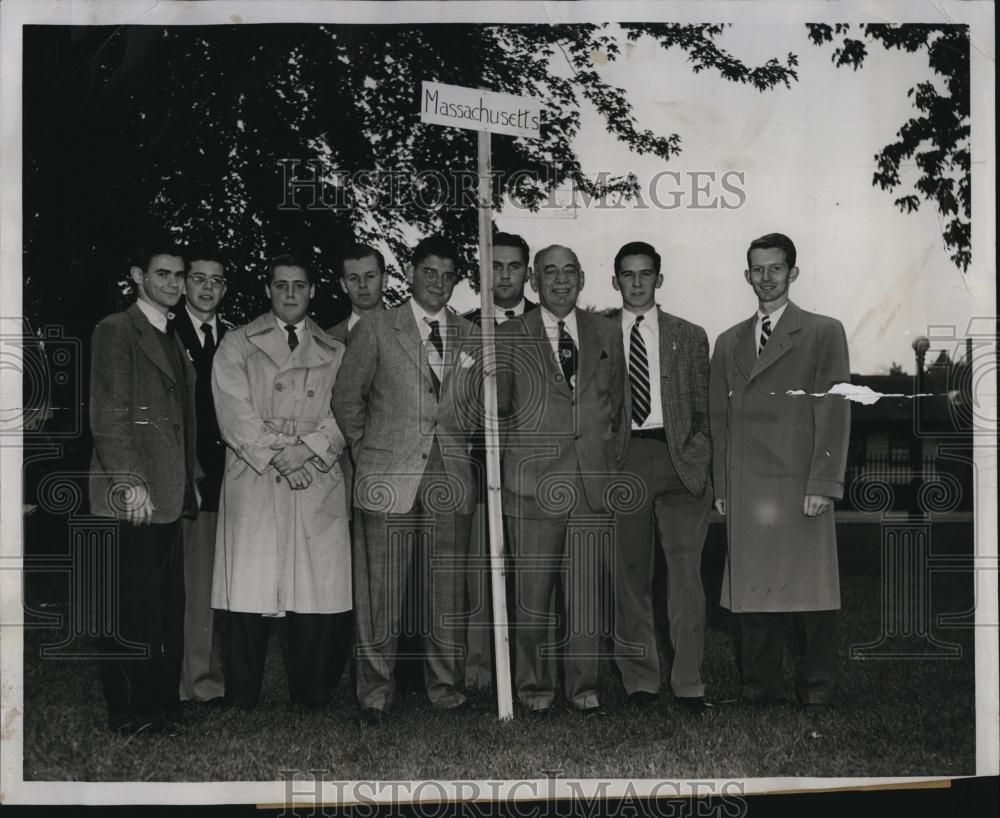 1950 Press Photo James Walsh James Malone, Chestnut Hill, Robert Lamere, Richard - Historic Images