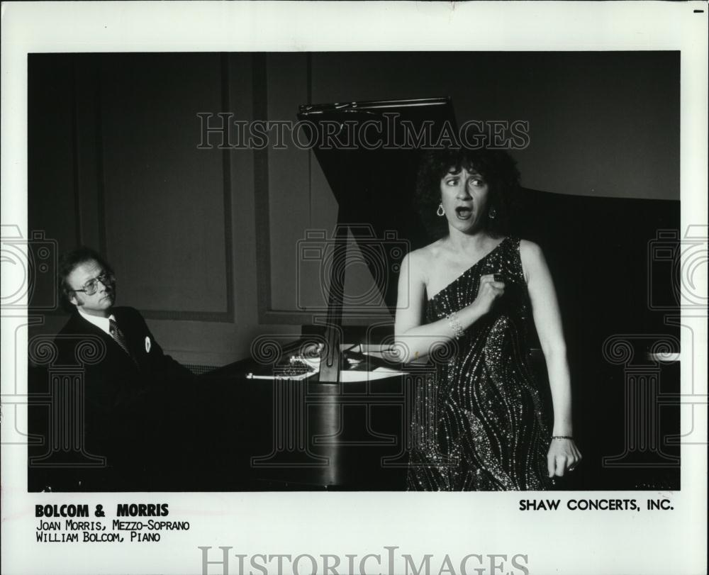 Press Photo pianist William and mezzo-soprano Joan Morris performing - RSL39891 - Historic Images