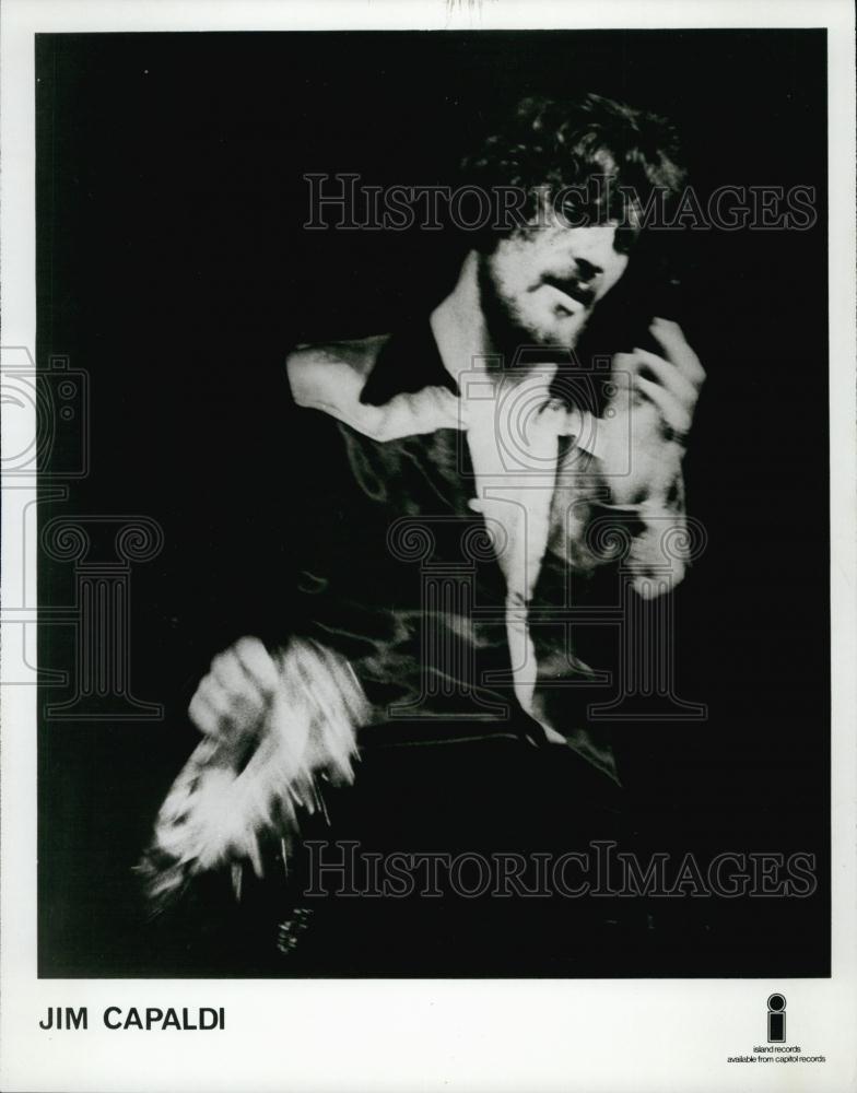 1972 Press Photo Jim Capaldi English Musician Singer Rock Psychedlic Soft - Historic Images