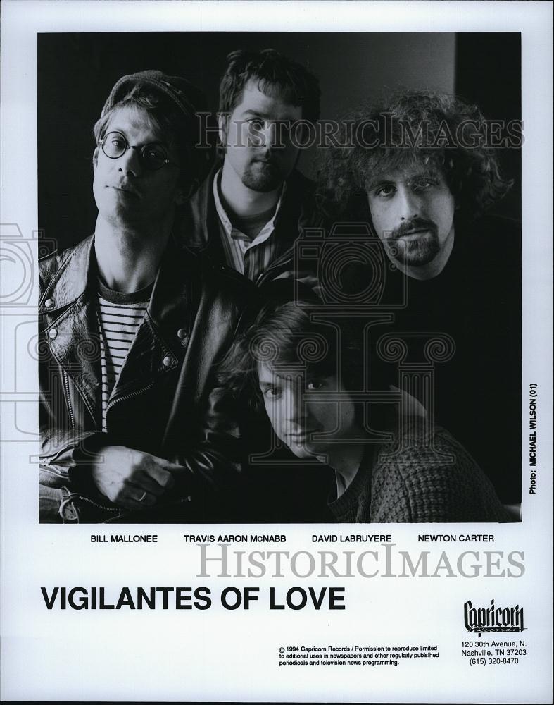 1994 Press Photo Vigilantes of Love Bill Mallonee, Travis Aaron Mcnabs, David - Historic Images