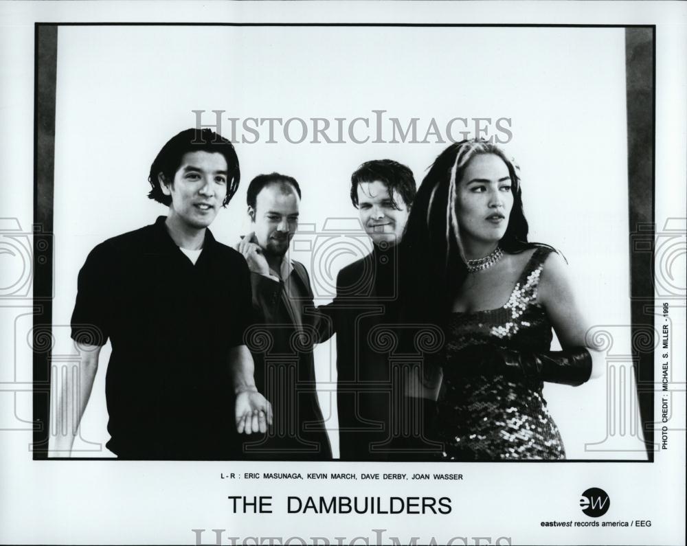 1995 Press Photo Rock Band &quot;The Dambuilders&quot; Members Eric Masunaga, Kevin March - Historic Images